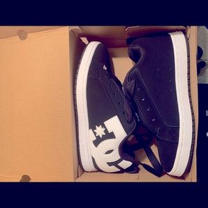 DC Court Graffik Black White Nubuck Men Shoes